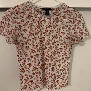 Floral Mesh Top